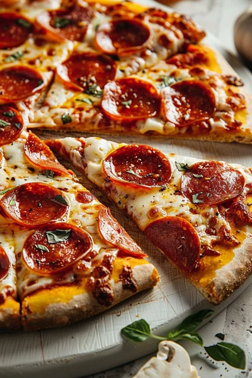 elaboracion pizza de pepperoni