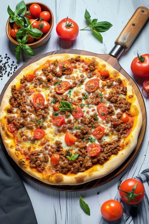 Pizza boloñesa: receta clásica