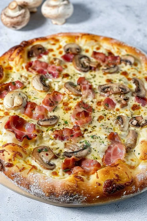 Pizza carbonara: receta deliciosa