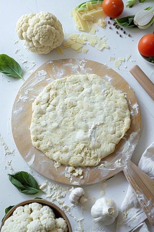 Pizza de coliflor: receta paso a paso