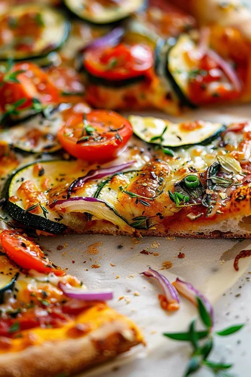 Pizza vegetal: receta fácil